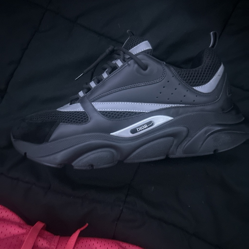 Dior Men's Black and Gray Sneakers